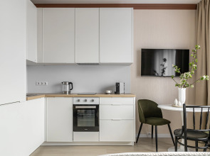 Квартира Moscow Deluxe Apartments Comfy Studio Berzarina