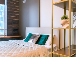 Апартаменты Просторная студия в ЖК Хедлайнер с видом на небоскребы Москва-Сити