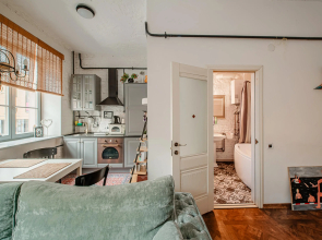 Апартаменты Студия с отдельной спальней в районе вокзала