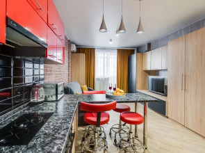 Апартаменты Red студия рядом с ТРЦ Горизонт