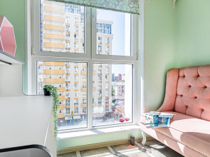 Апартаменты Стиль и Спокойствие Ортопедический Матрас Smart TV и Панорамное Окно ЖК Большой by Depart Apart