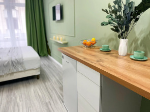 Апартаменты с балконом 3 минуты до моря