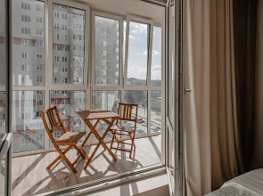 Апартаменты Студия у Станции Метро Грушевка