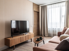 Квартира Moscow Deluxe Apartments Family suite city view-2