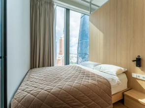 Уютная студия с видом на башни