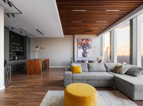 Красивый панорамный апартамент с 2 спальнями