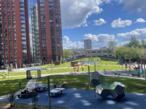 Квартира cтильная с панорамным видом на Moscow City, рядом с метро