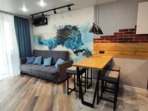 Апартаменты Евродвушка с дизайнерским решением в стиле Soft loft