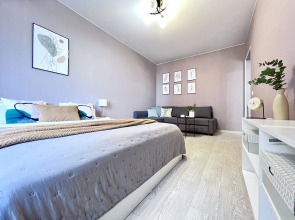 Апартаменты 2шка студия с шикарным видом на город у реки