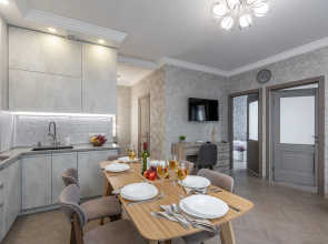 Tryokhkomnatnye s Vidom na Natsionalnuyu Biblioteku Apartments