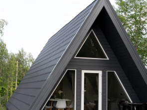 Частный дом A-Frame в лесу в 6 км от Мурманска