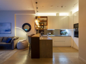 Апартаменты Sky City Moscow 62 этаж! Вид на Башни, Лужники, Парк победы и город! Очень уютный!