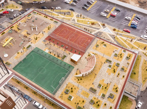 Квартира Современная студия для двоих возле  Экспо-град