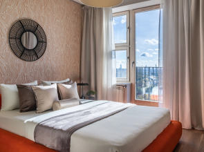 Квартира Moscow Deluxe Apartments Family suite city view-2