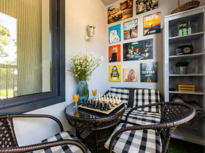 Апартаменты Prudius Apart с балконом у залива