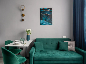 Квартира Студия Emerald Room у МЦД Вешняки