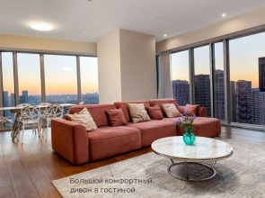 Апартаменты Москва Сити Lux с панорамной ванной 3 комнаты