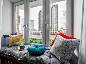 Апартаменты Butyrsky Cozy with Terrace, Parking and King-size Bed