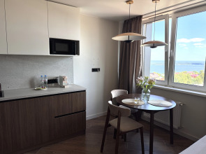 Квартира Новая 1-комнатная квартира с видом на Волгу