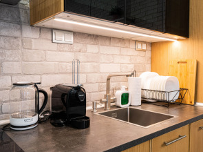 Апартаменты Lalapart Gray-white с панорамными окнами у метро ЦСКА