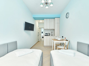 Квартира New Horizon Elans в скандинавском стиле с двумя отдельными кроватями