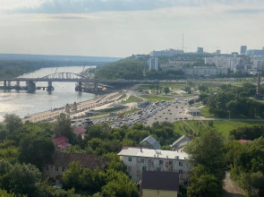Uyutnaya s Potryasayuschim Vidom na Serdtse Ufy Flat