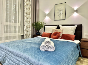 Квартира Люкс-Студия дизайнерская с видом на реку и Москва Сити