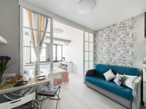 Апартаменты Lalapart Marengo с панорамным видом на 35 этаже небоскреба Савеловский Сити