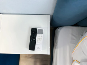 Квартира студия в голубых тонах