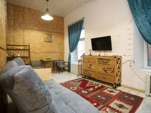 Квартира УK АТМОCФЕPА  Эклектика  Студия с дизaйнеpским ремонтом в Историчecком Цeнтре Яpоcлавля