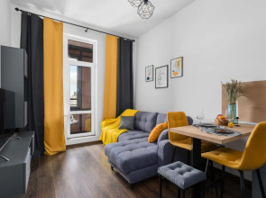 Квартира Комфорт с Балконом и Видом на Город Moderna Flat Status