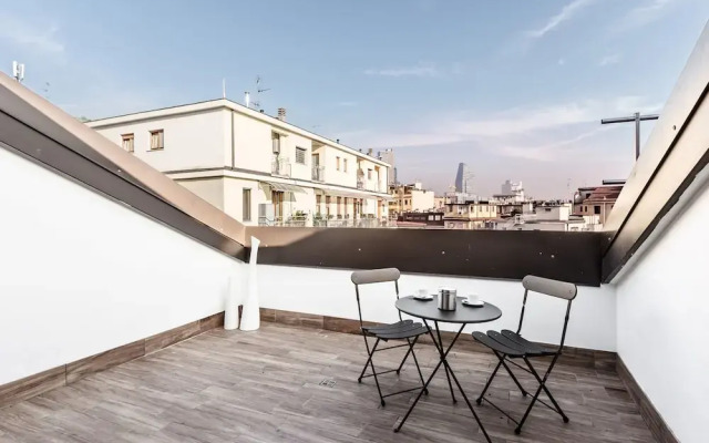 Roof terrace flat