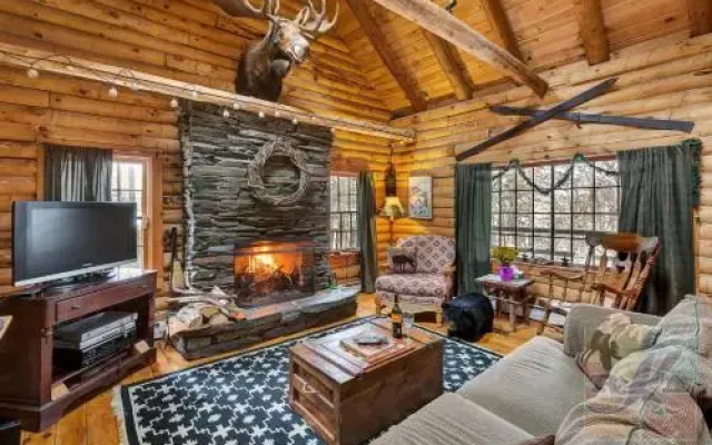 Moose Log Cabin by RedAwning