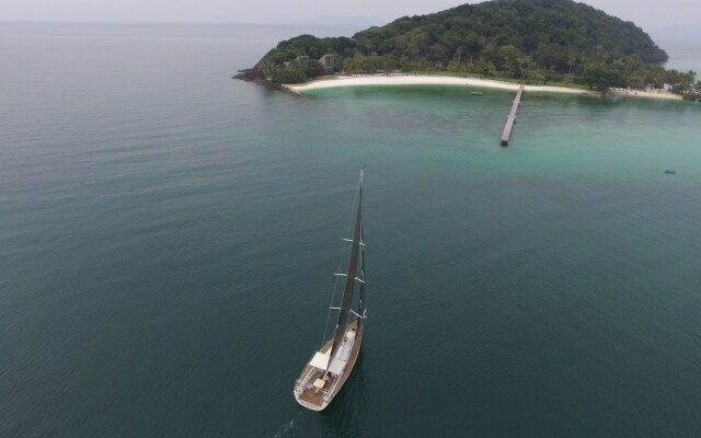 Yacht By The Beach