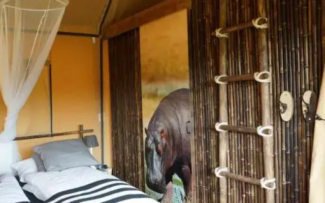 Nijlpaard en Giraf