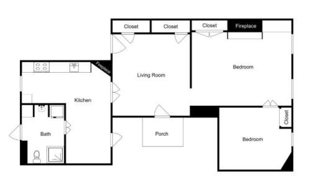 West Jones Apartment Unit #1 - 1 Br Apts