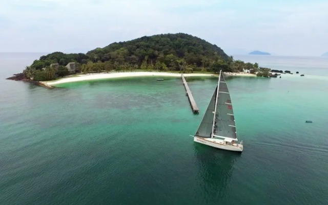 Yacht By The Beach