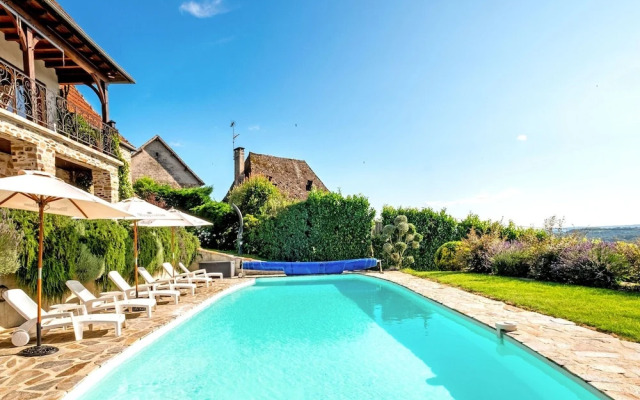 Stone House With Pool and Garden