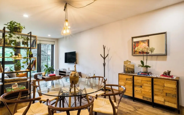 Depa Condesa con Terraza y Home Office