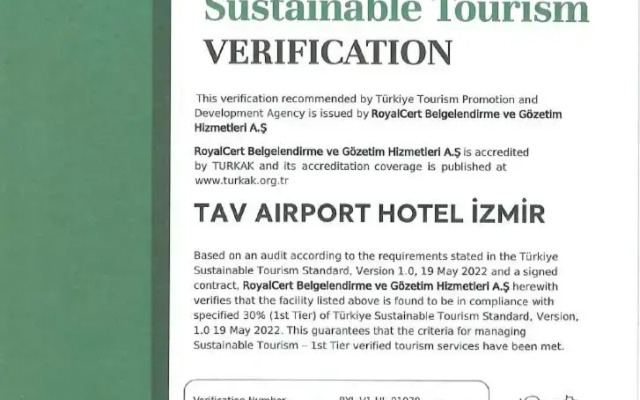 Tav Airport Hotel Izmir