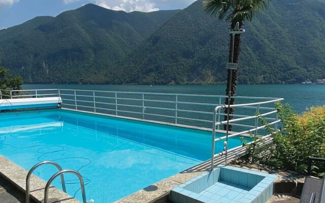 Lugano Blue Marine On Lake Shore