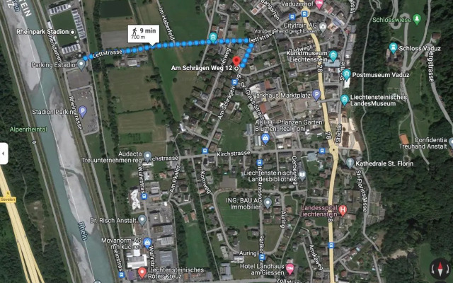 Schöne grosse Attika-Wohnung im Zentrum von Vaduz inkl. Parkplatz