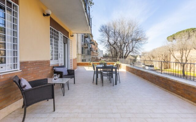 And Terrace Near Ostiense And San Saba