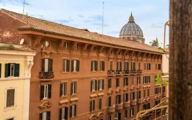 Attic terrace with St Peter's Dome View