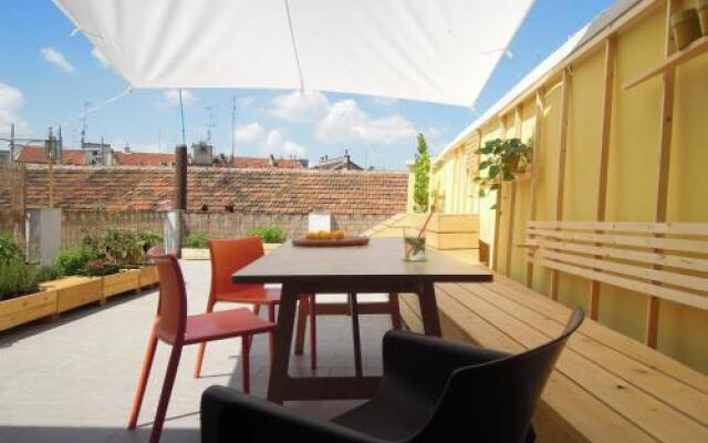 Roof terrace flat