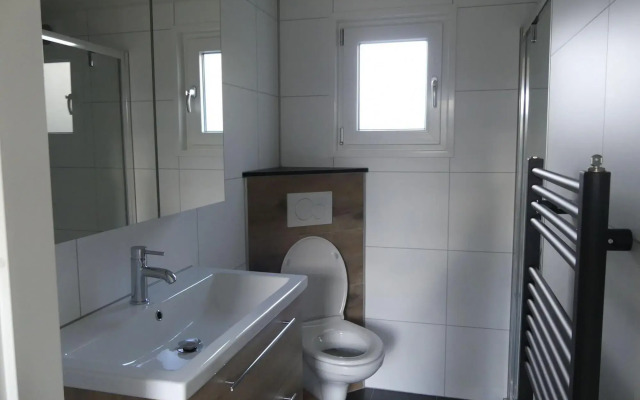 Modern Chalet With A Barbecue At The Forest