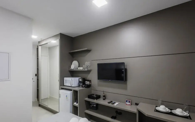 MHFA Studios em Prédio Luxuoso Vista Mar
