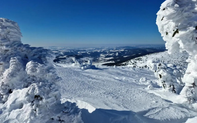Chalupa Rochlitz s horkým koupacím sudem