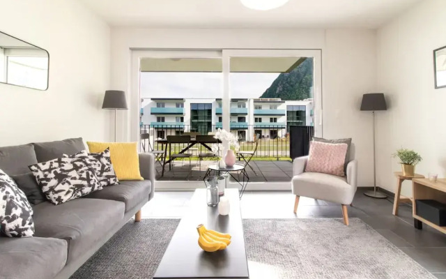 Modern 2 Bedrooms Apartment at Le Bouveret. Self-checkin