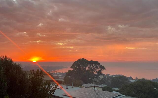Coastal retreat with magnificent water views.